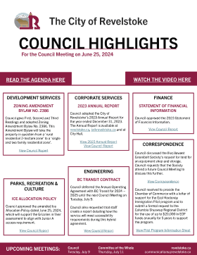 Council Highlights for June 25, 2024 Council Meeting (PDF)