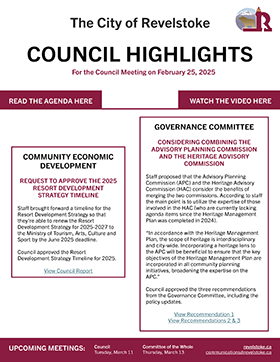 Council Highlights for February 25, 2025 Council Meeting (PDF)